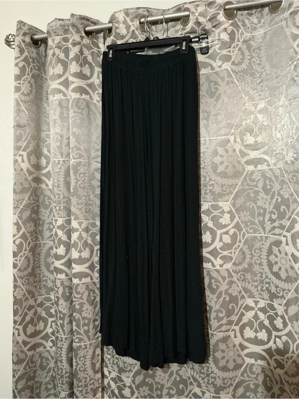 JW New Styles Pleated Maxi Pants Black Medium